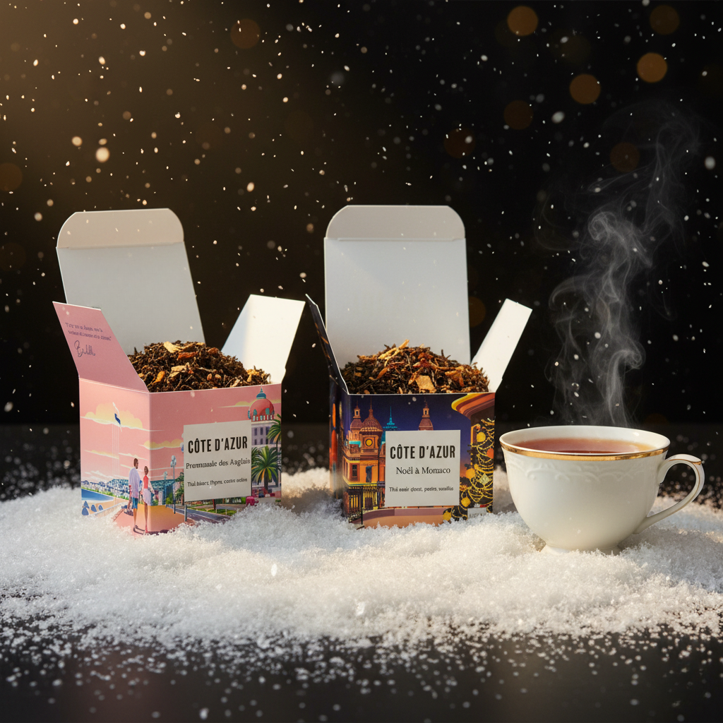 Le Coffret Noël – Côte d'Azur : Un Duo de Thés Premium