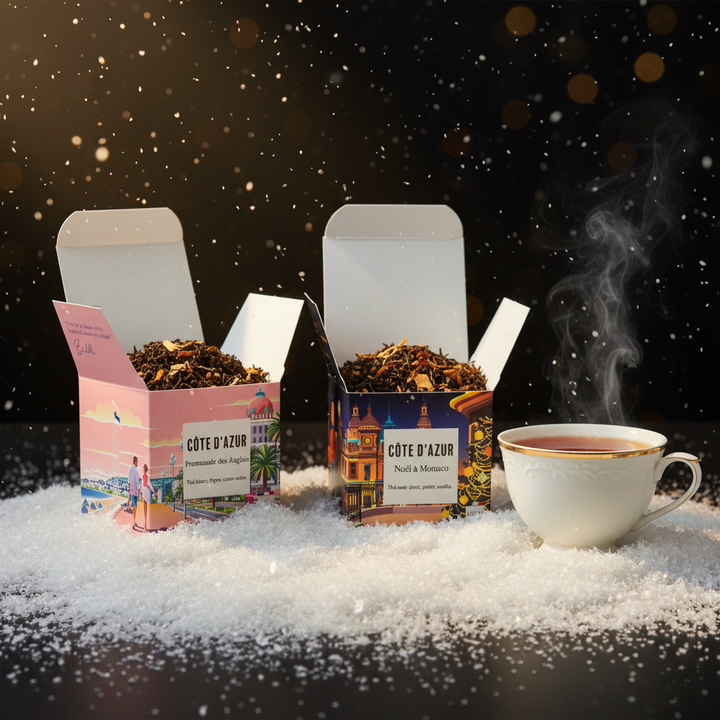Le Coffret Noël – Côte d'Azur : Un Duo de Thés Premium